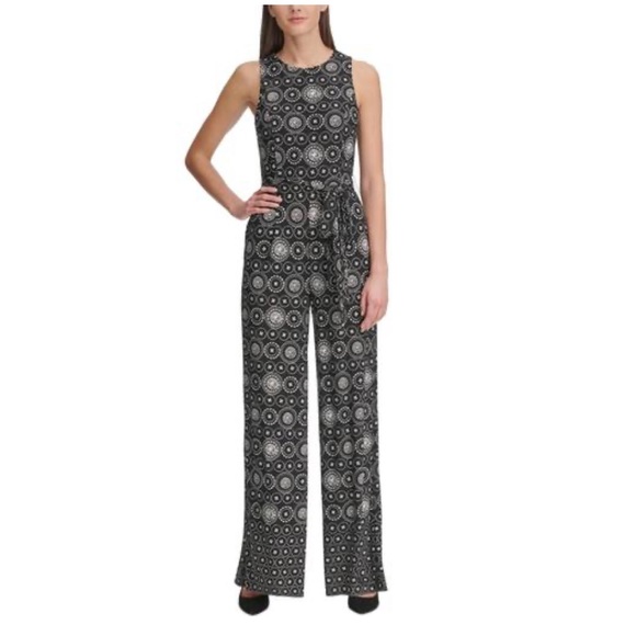 tommy hilfiger women's black jumpsuit